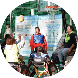 車いすバスケットボール写真